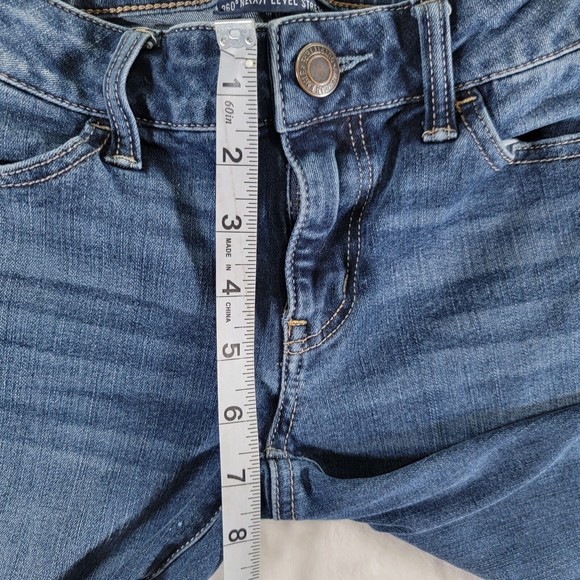 American Eagle Jeans 360 Ne(x)t Level Stretch Jegging Women’s Size 0 Blue Denim - Picture 13 of 16
